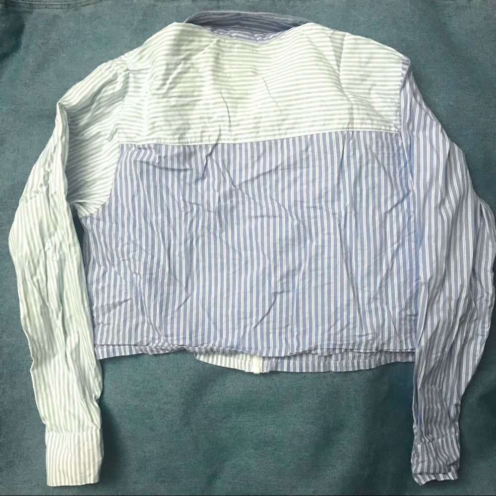 Split Zipper Collared Shirt - Picture 4 of 4